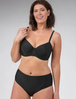 Svart bikini-bh med bygel