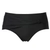 Svart bikinitrosa med drapering