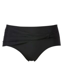 Svart bikinitrosa med drapering