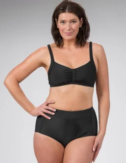 Svart bikinitrosa midi - body control