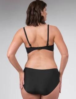 Svart bikinitrosa modell midi