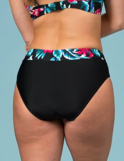 Svart halvhög bikinitrosa