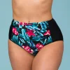Svart hög bikinitrosa med body control
