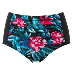 Svart hög bikinitrosa med body control