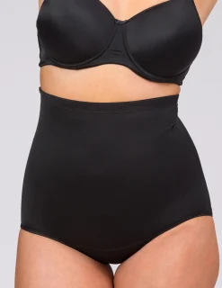Svart shapingtrosa retro hög midja