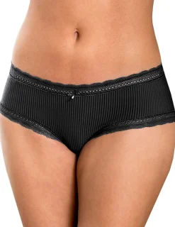 Trosa Hipster Laila Spets Jacquard Svart