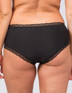 Trosa Hipster Laila Spets Jacquard Svart