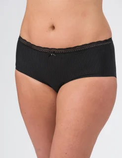 Trosa Midi Laila Spets Jacquard Svart