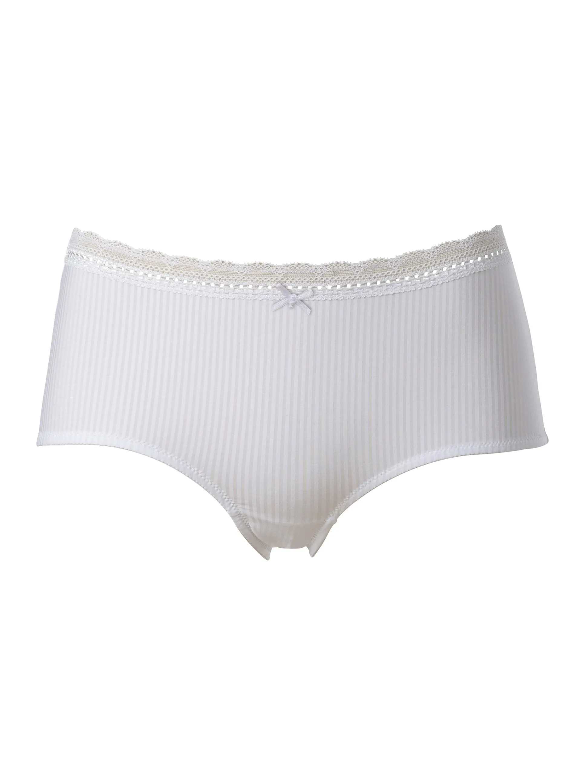 Trosa Midi Laila Spets Jacquard Vit