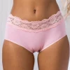 Trosor Midi Spets Rosa 2-Pack