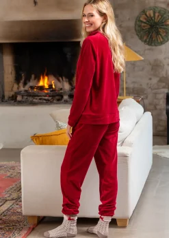 Velour-Set Röd