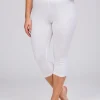 Vita korta tights i bomull